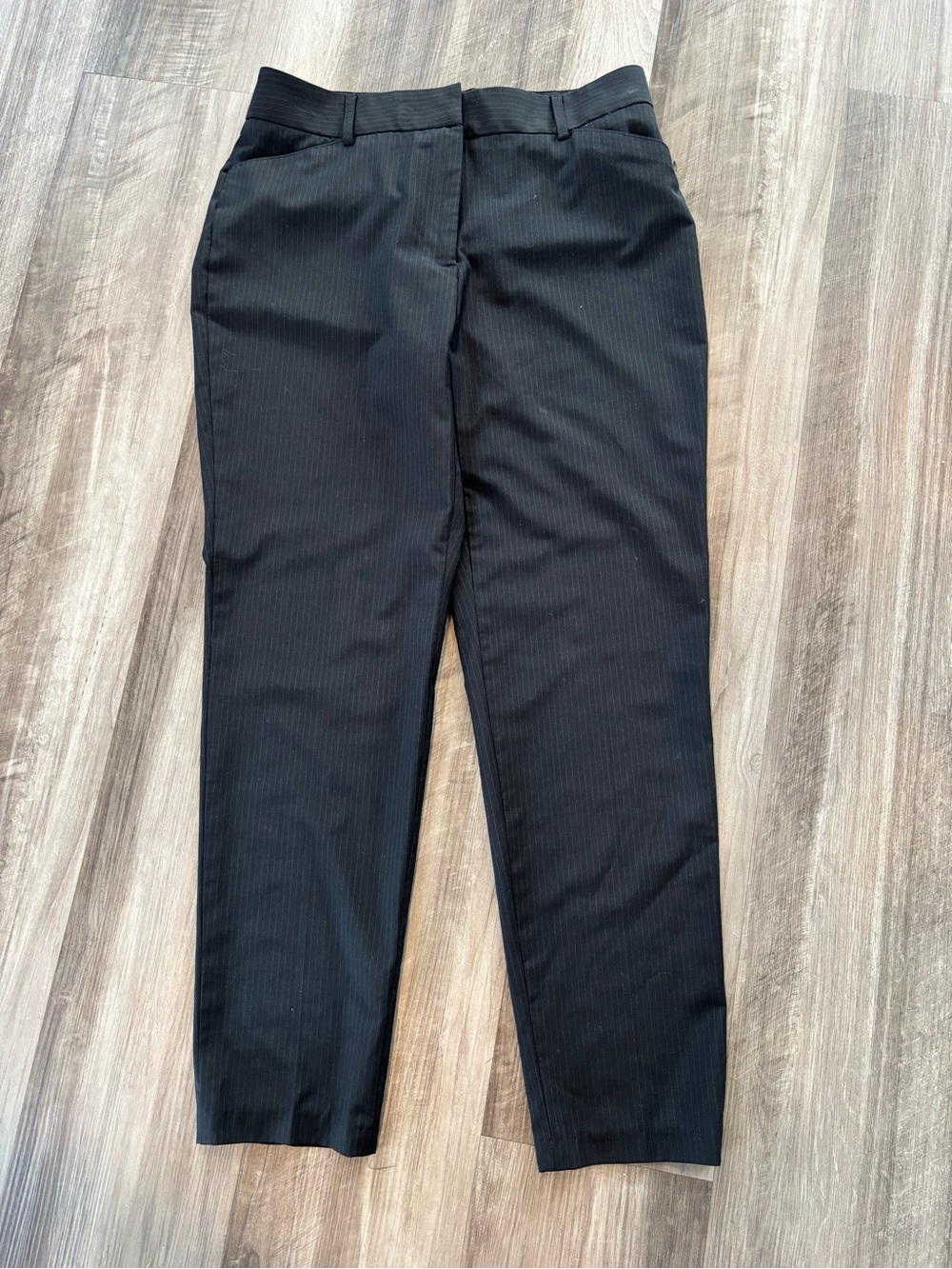 Brooks Brothers Women’s Black Explorer Pinstripe Trousers